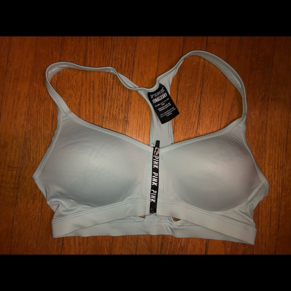 zip up sports bra